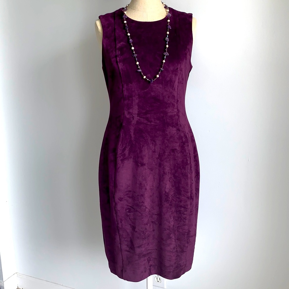 Calvin Klein Faux Suede Dress Sz 6 NWT!!